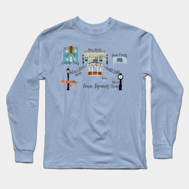 Perfect Towns Long Sleeve T-Shirt by LetThemDrinkCosmos